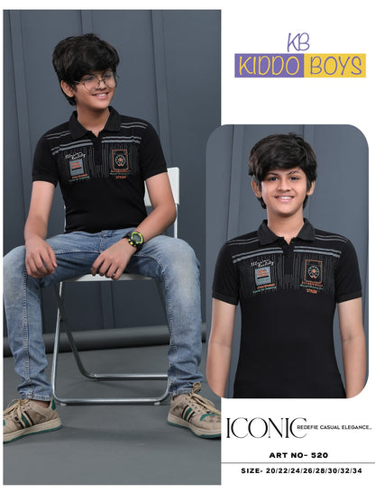 Art No 520 Kiddo Tencil Lycra Boys Tshirt Supplier India
