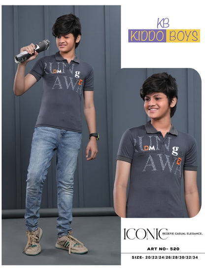 Art No 520 Kiddo Tencil Lycra Boys Tshirt Supplier India