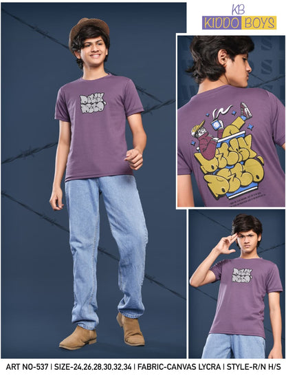 Art No 537 Kiddo Canvas Boys Tshirt Supplier India