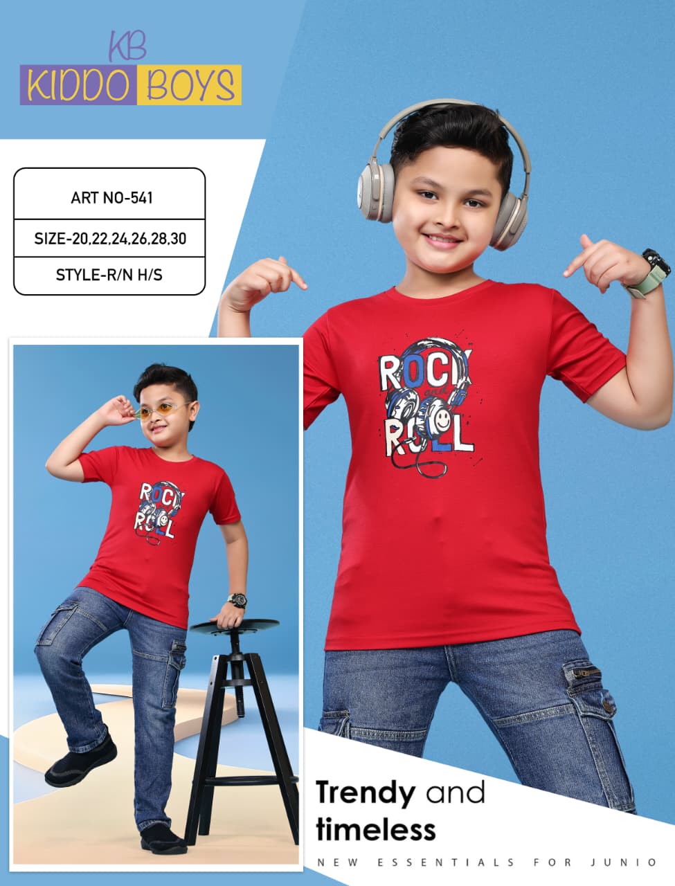 Art No 541 Kiddo Tencil Lycra Boys Tshirt Manufacturer Ahmedabad
