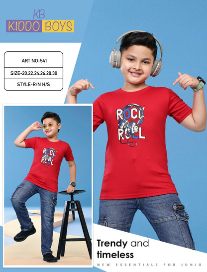 Art No 541 Kiddo Tencil Lycra Boys Tshirt Manufacturer Ahmedabad