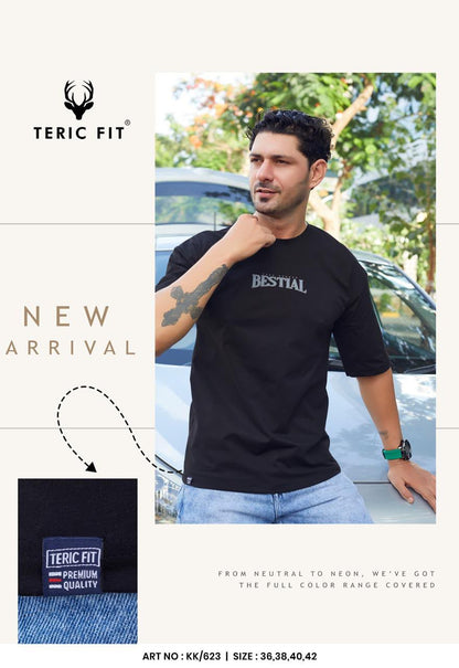 Art No 623 Teric Fit Cotton Mens Tshirts Supplier Ahmedabad