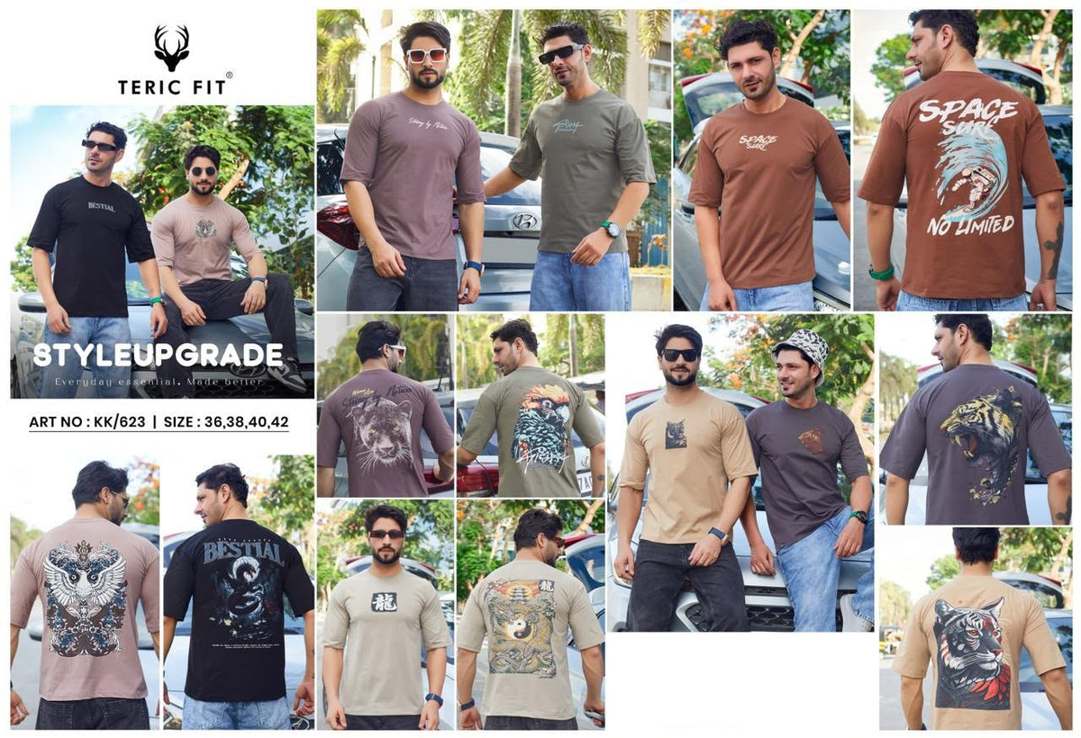 Art No 623 Teric Fit Cotton Mens Tshirts Supplier Ahmedabad