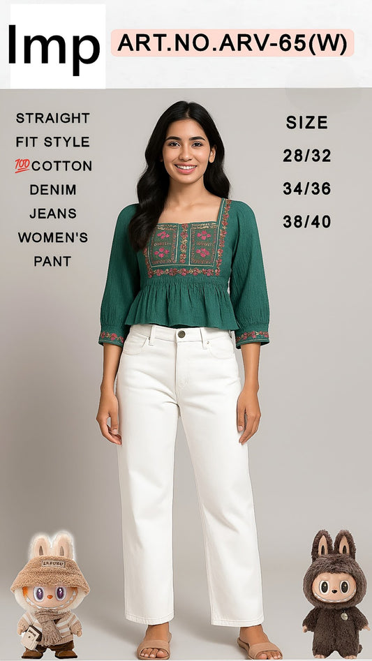 Art No Arv-65 W Imp Cotton Women Pants Exporter Gujarat