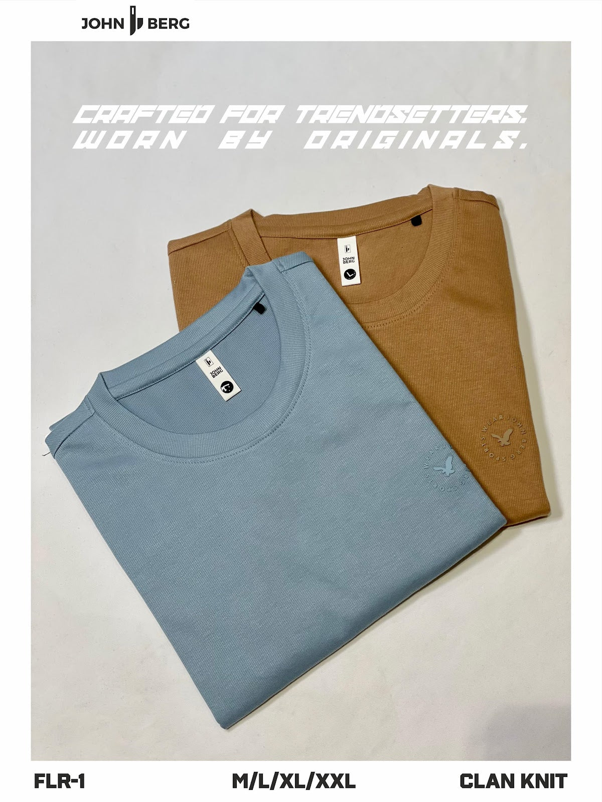 Art No Flr-1 John Berg Knit Mens Tshirts Wholesale Price