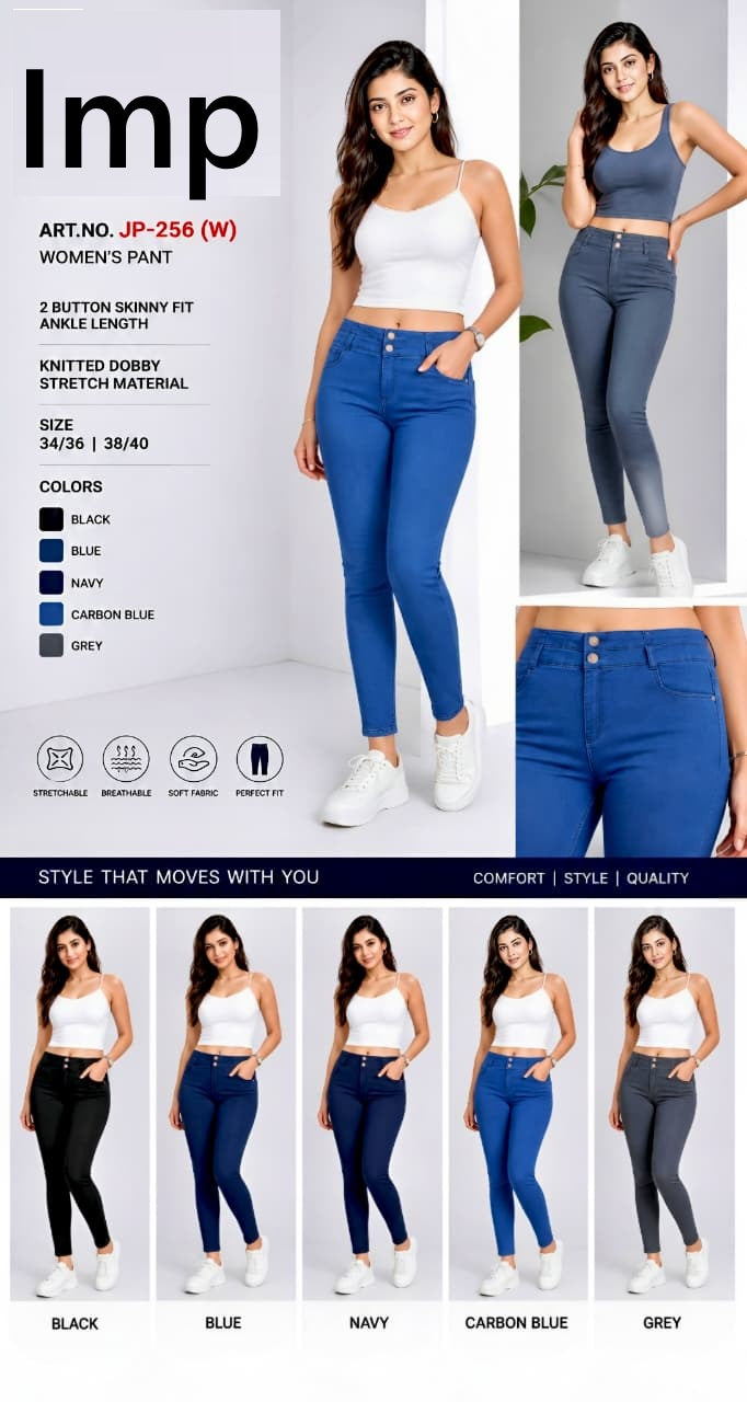 Art No Jp-256 W Imp Knitted Women Pants Manufacturer Ahmedabad
