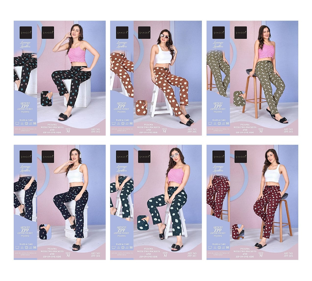 Art Zpp 301-306 Skager Hosiery Women Night Lower Wholesaler India