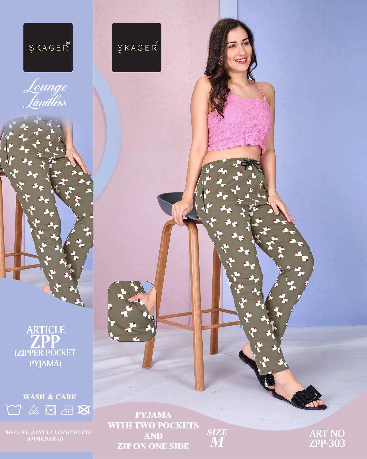 Art Zpp 301-306 Skager Hosiery Women Night Lower Wholesaler India