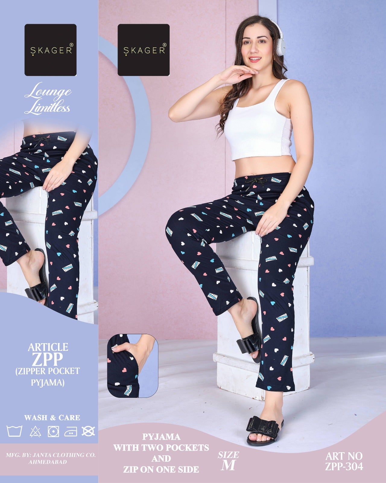 Art Zpp 301-306 Skager Hosiery Women Night Lower Wholesaler India