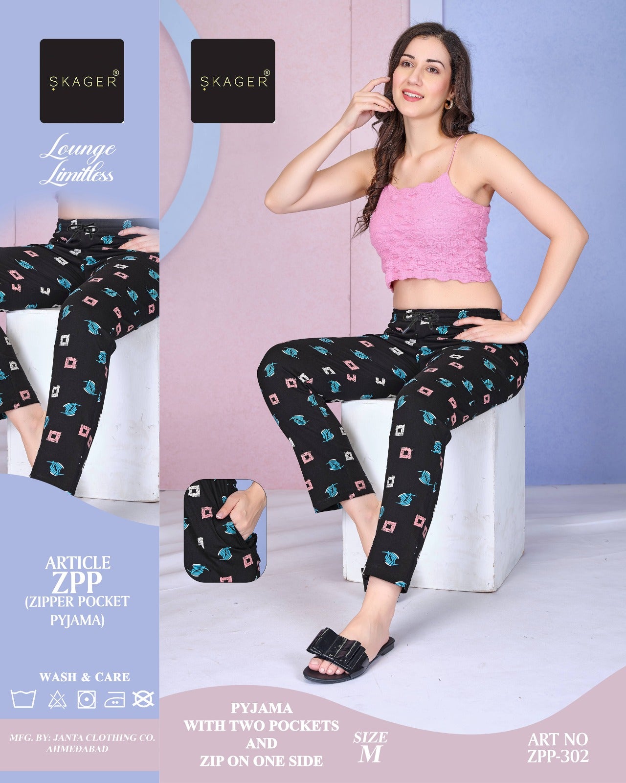 Art Zpp 301-306 Skager Hosiery Women Night Lower Wholesaler India