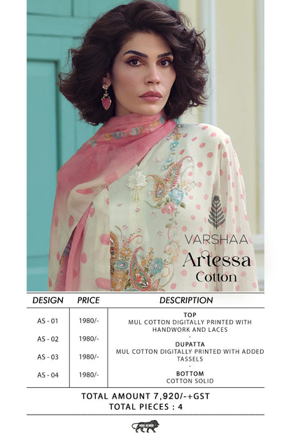 Artessa Cotton Varshaa Pant Style Suits Exporter
