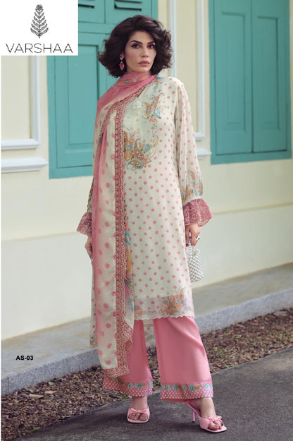 Artessa Varshaa Viscose Chinon Pant Style Suits Wholesaler