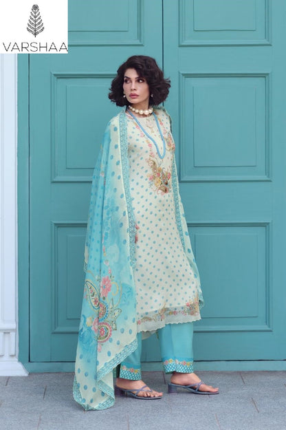 Artessa Varshaa Viscose Chinon Pant Style Suits Wholesaler