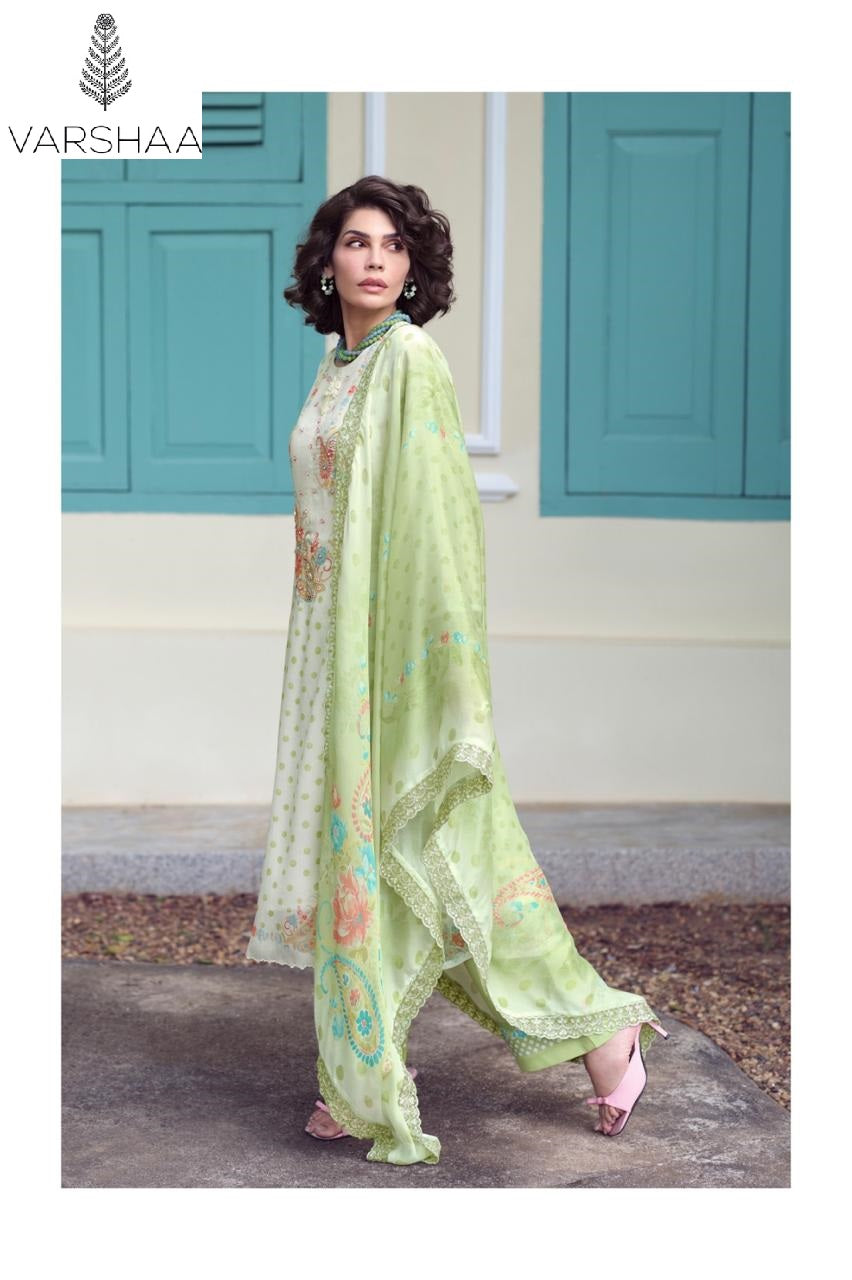 Artessa Varshaa Viscose Chinon Pant Style Suits Wholesaler