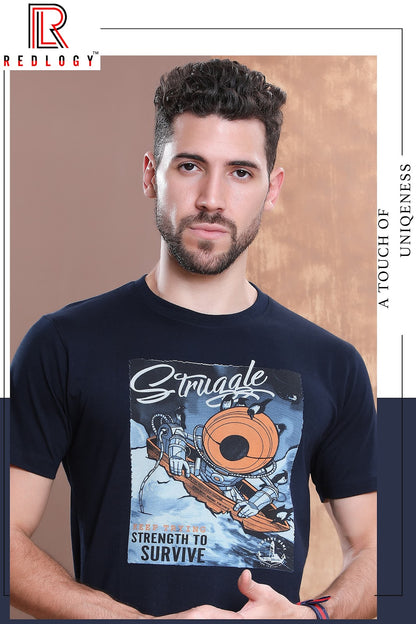 Article No 107 Redlogy Cotton Biowashed Mens Tshirts Supplier Ahmedabad