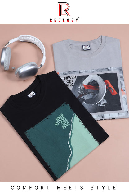 Article No 107 Redlogy Cotton Biowashed Mens Tshirts Supplier Ahmedabad