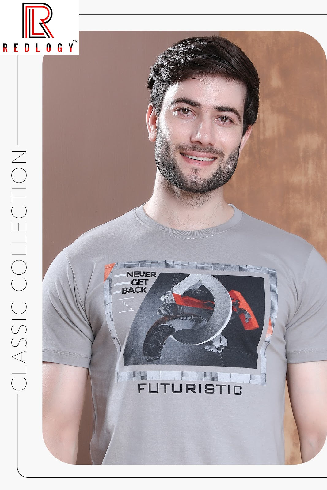 Article No 107 Redlogy Cotton Biowashed Mens Tshirts Supplier Ahmedabad