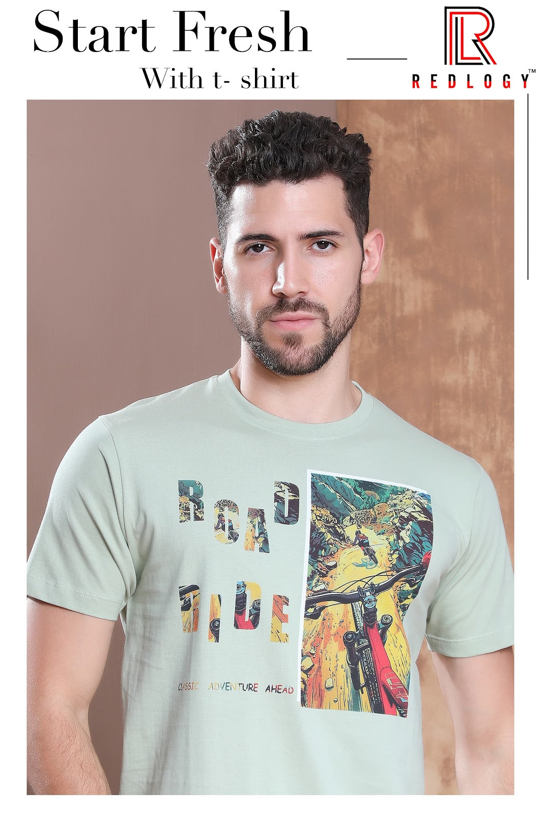 Article No 107 Redlogy Cotton Biowashed Mens Tshirts Supplier Ahmedabad