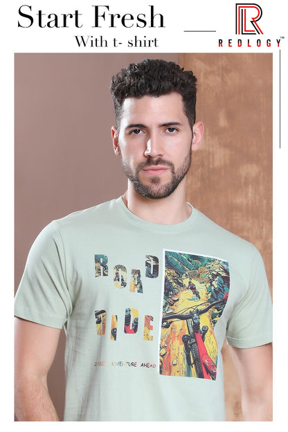 Article No 107 Redlogy Cotton Biowashed Mens Tshirts Supplier Ahmedabad