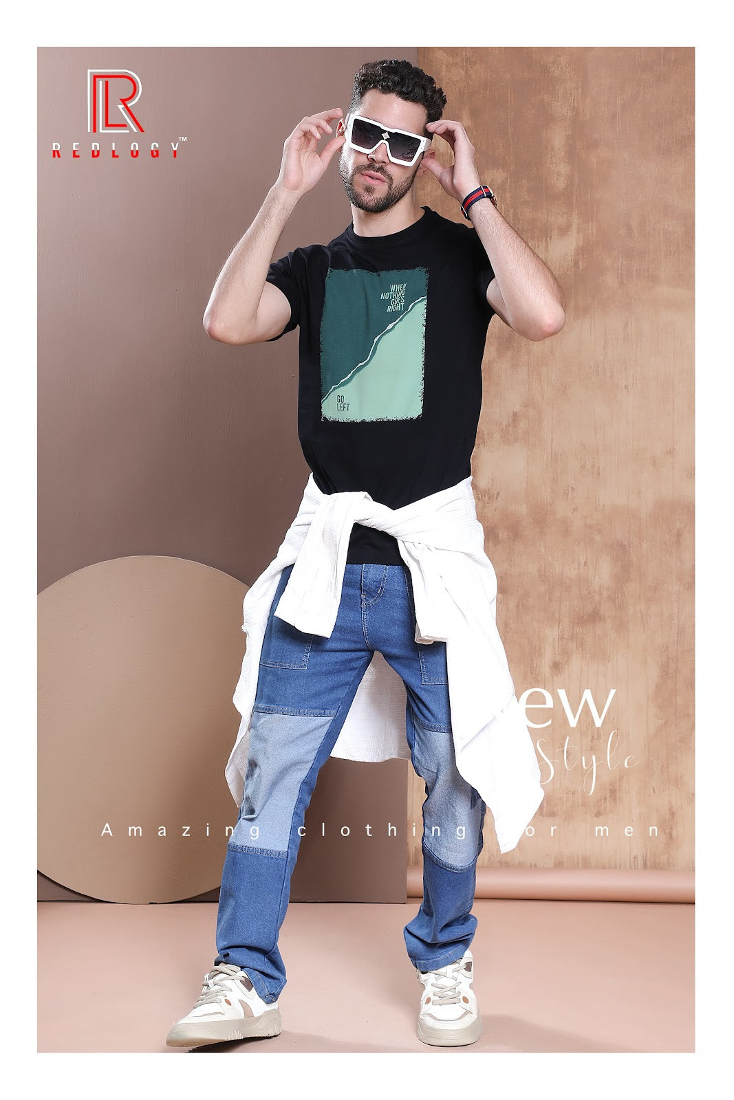 Article No 107 Redlogy Cotton Biowashed Mens Tshirts Supplier Ahmedabad