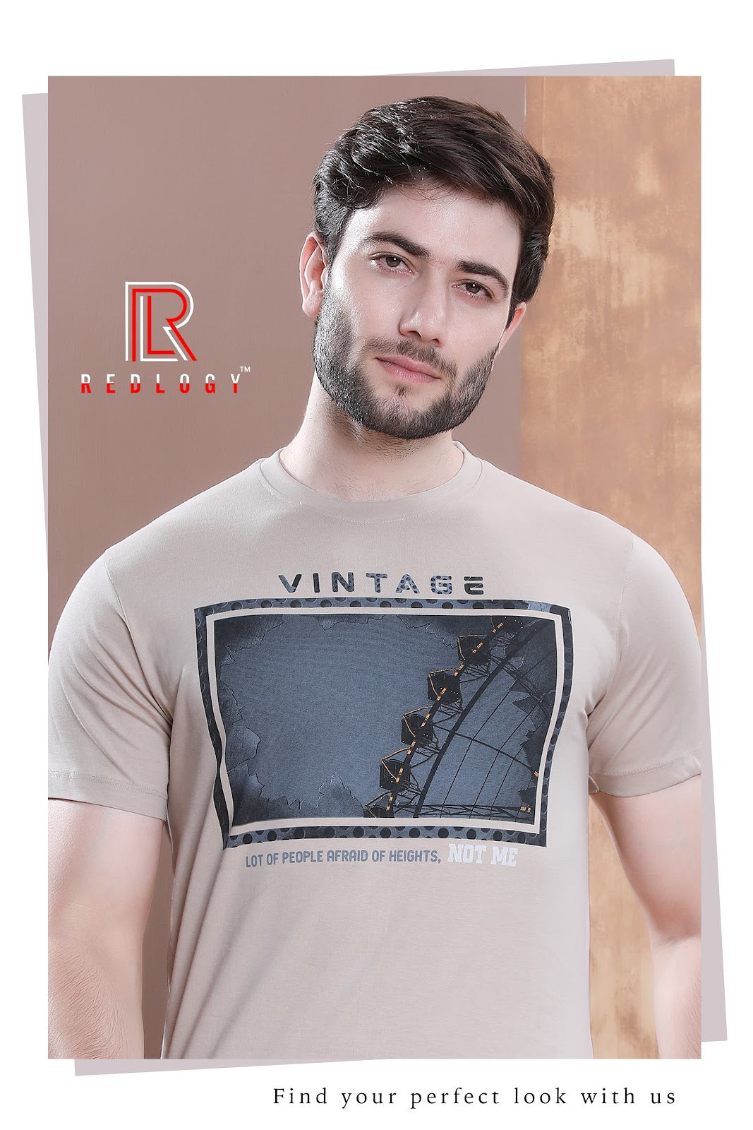 Article No 107 Redlogy Cotton Biowashed Mens Tshirts Supplier Ahmedabad
