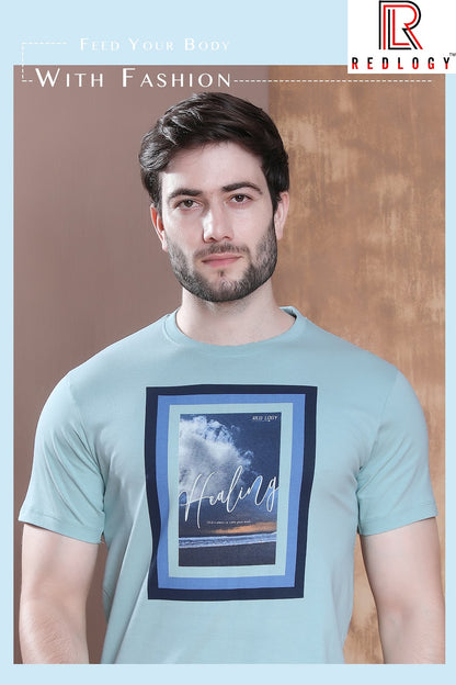 Article No 107 Redlogy Cotton Biowashed Mens Tshirts Supplier Ahmedabad