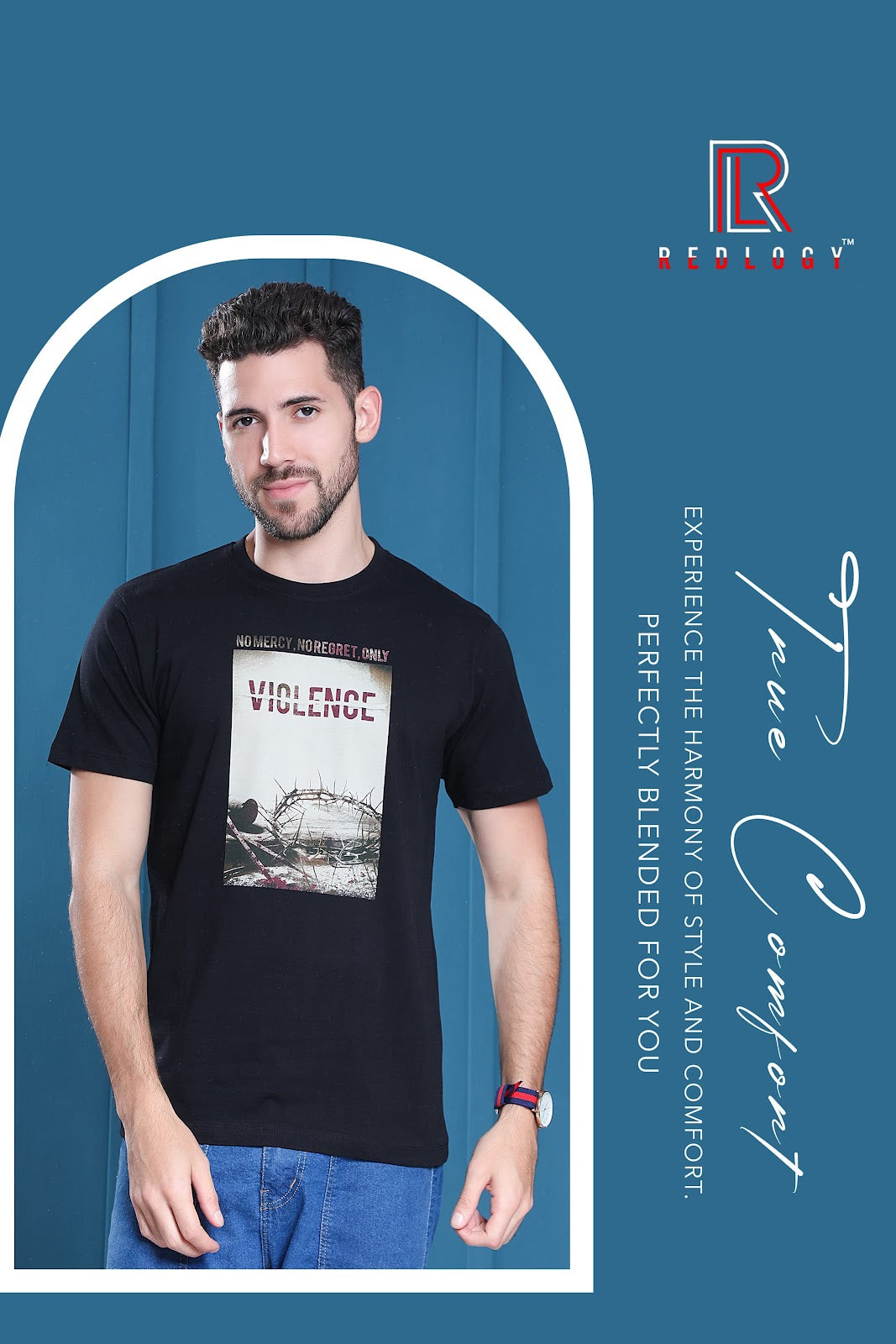 Article No 108 Redlogy Cotton Biowashed Mens Tshirts Wholesale