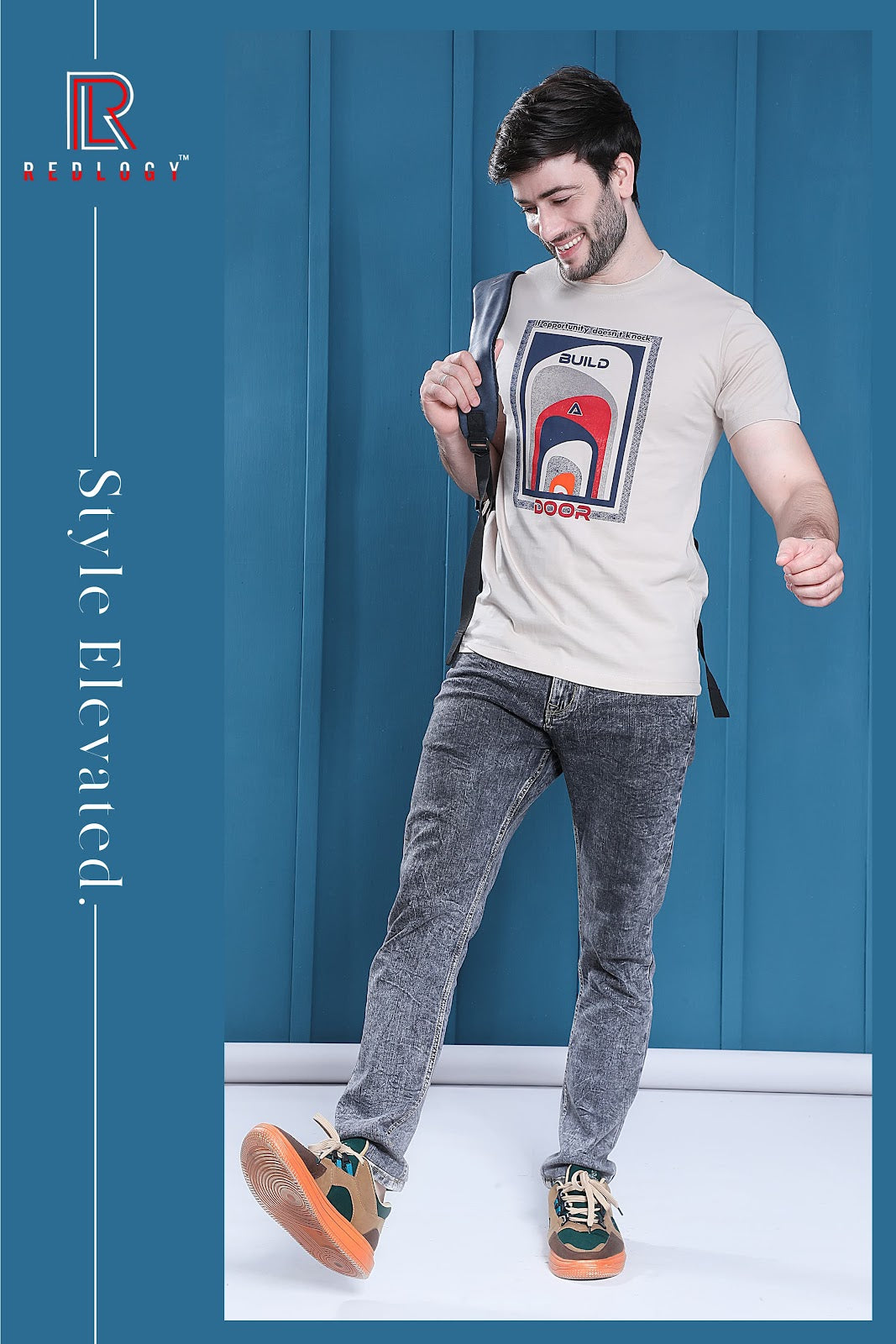 Article No 108 Redlogy Cotton Biowashed Mens Tshirts Wholesale