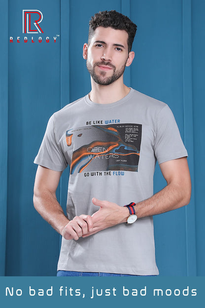 Article No 108 Redlogy Cotton Biowashed Mens Tshirts Wholesale