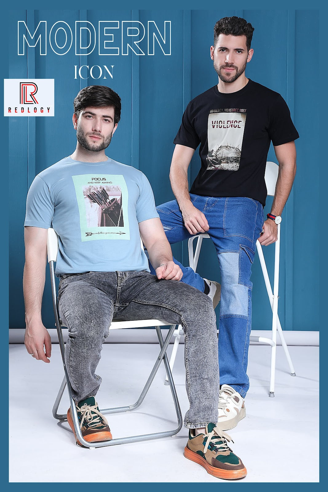 Article No 108 Redlogy Cotton Biowashed Mens Tshirts Wholesale