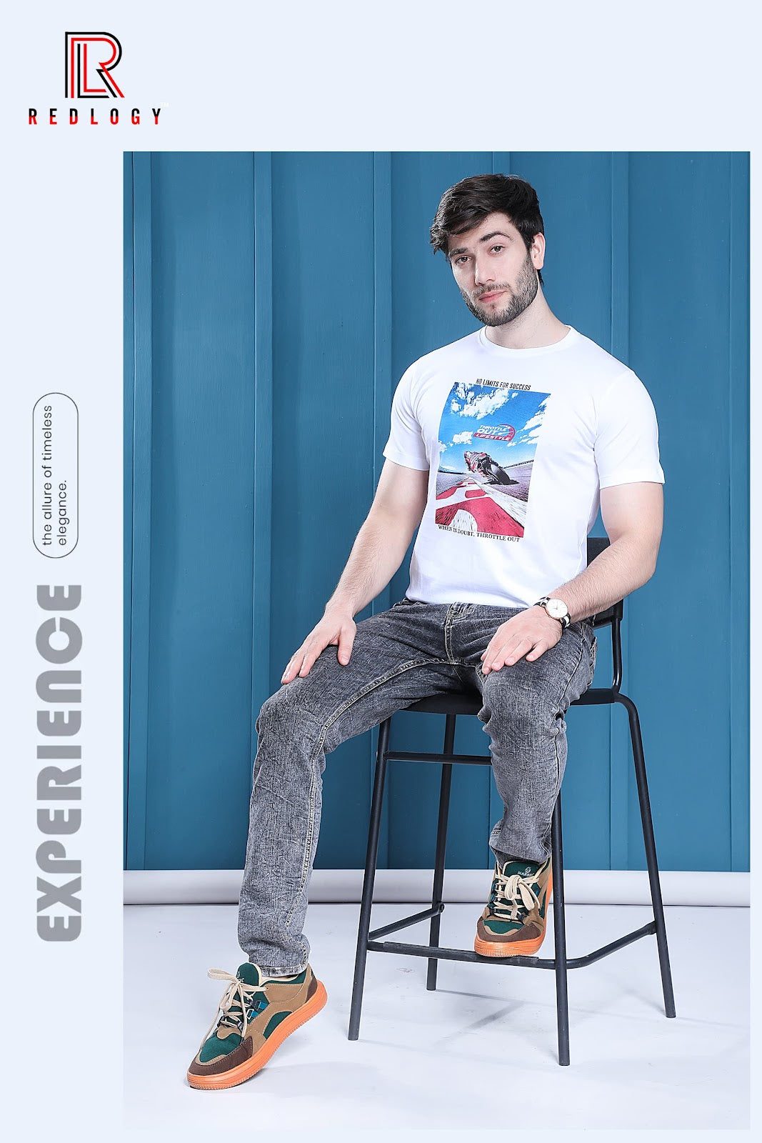 Article No 108 Redlogy Cotton Biowashed Mens Tshirts Wholesale