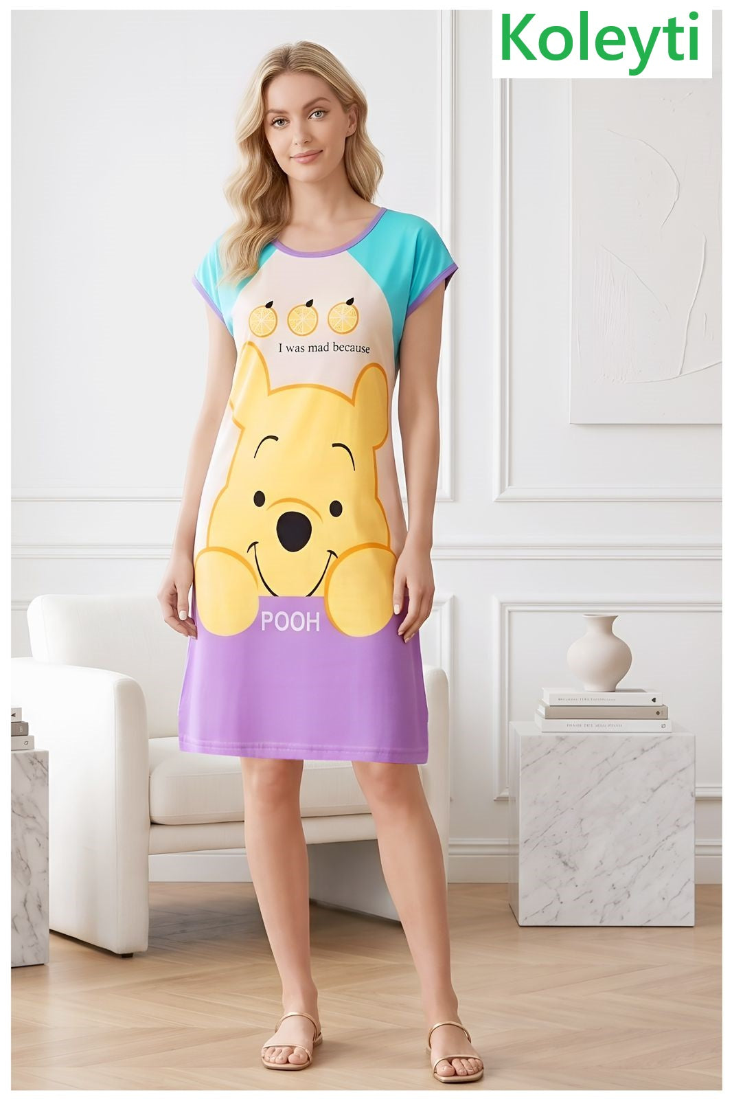 Article Num 96 Koleyti Soft Short Night Gown Wholesaler Ahmedabad