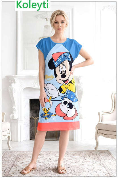 Article Num 96 Koleyti Soft Short Night Gown Wholesaler Ahmedabad