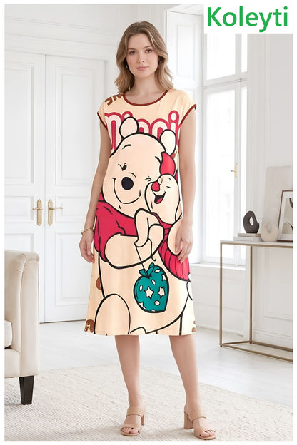 Article Num 96 Koleyti Soft Short Night Gown Wholesaler Ahmedabad