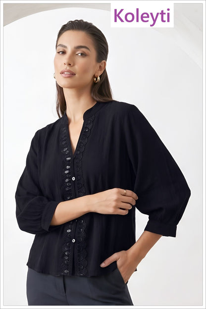 Article R3 Koleyti Cotton Linen Stylish Tops Exporter Ahmedabad