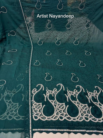 Artist Nayandeep Organza Salwar Suits Wholesaler India