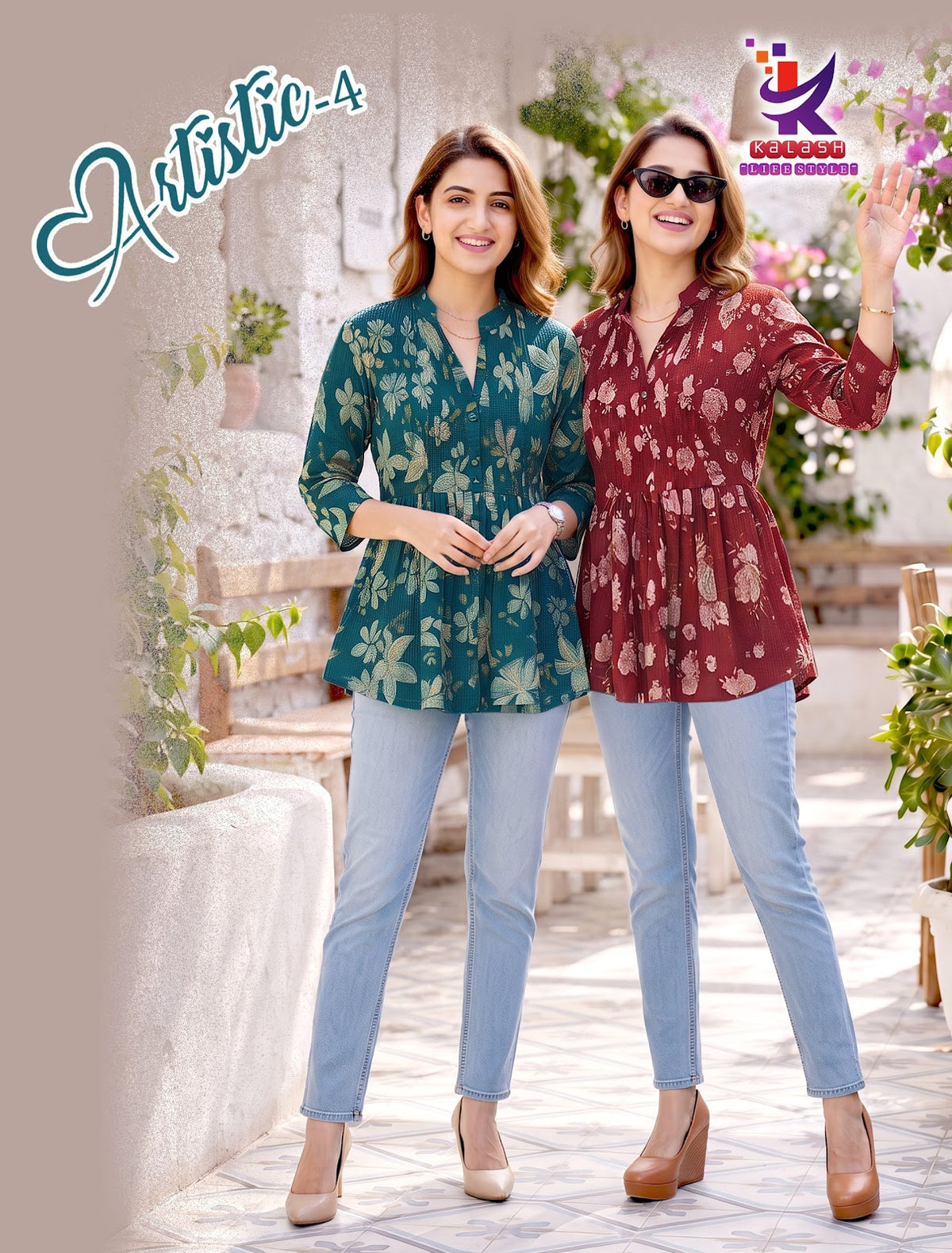 Artistic 4 Mlm Kalash Lifestyle Berlin Stylish Short Tops Wholesale Price