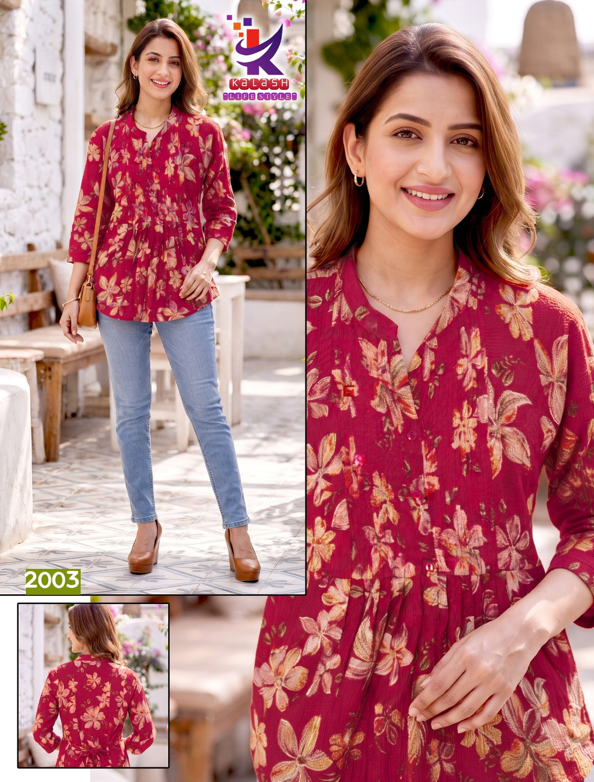 Artistic 4 Mlm Kalash Lifestyle Berlin Stylish Short Tops Wholesale Price