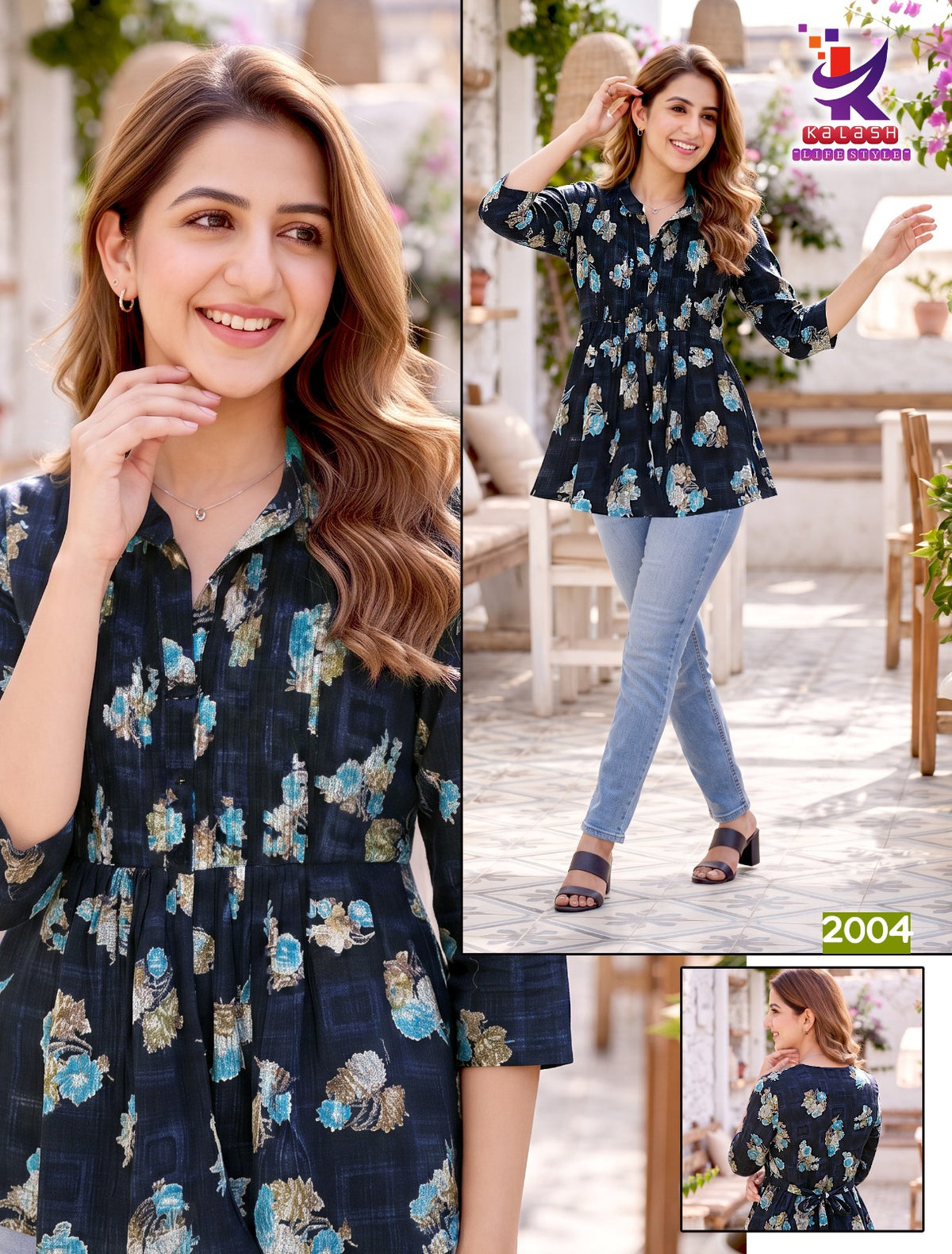 Artistic 4 Mlm Kalash Lifestyle Berlin Stylish Short Tops Wholesale Price
