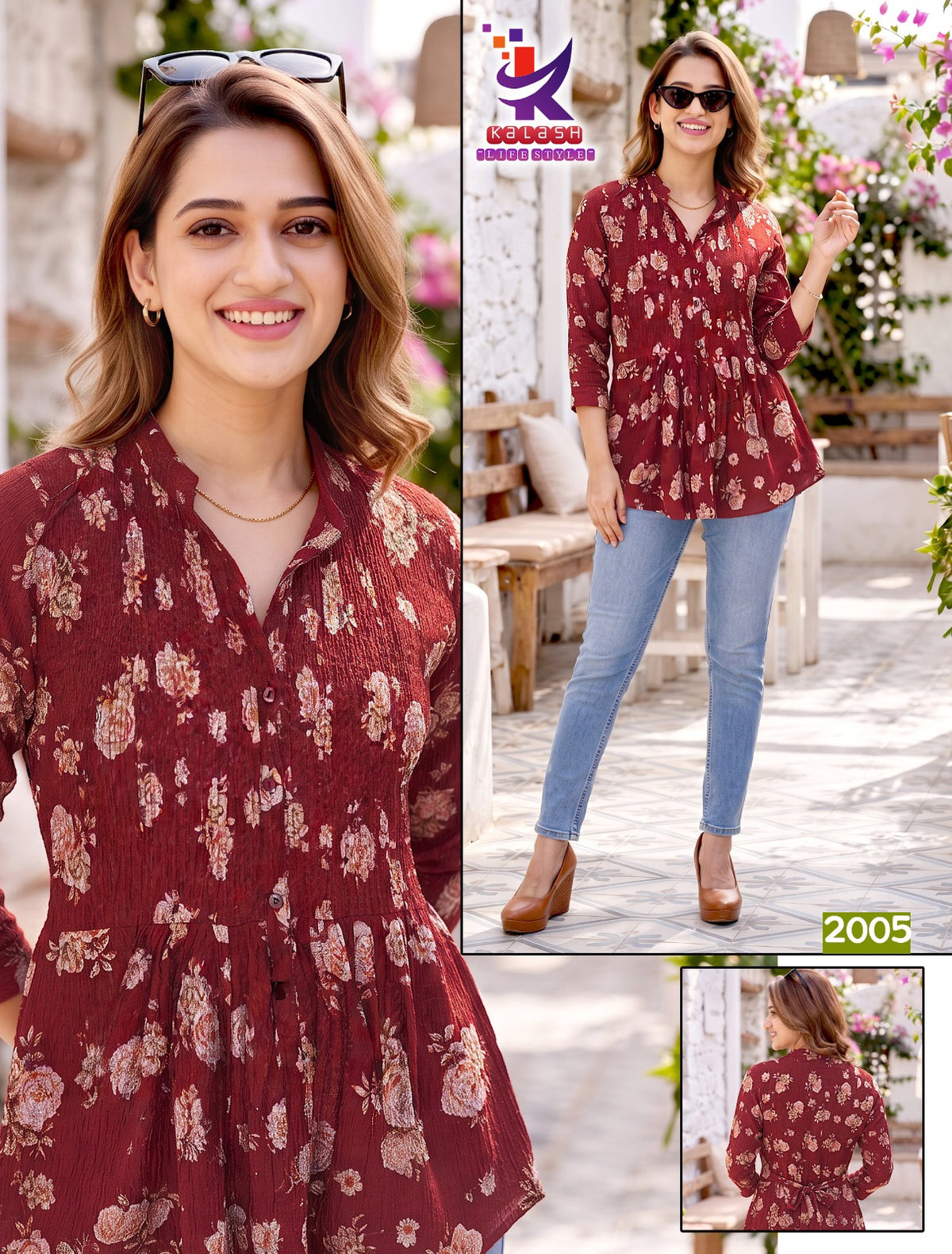 Artistic 4 Mlm Kalash Lifestyle Berlin Stylish Short Tops Wholesale Price