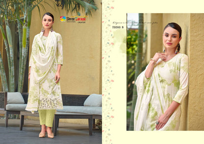 Artistic Style Shree Sarayu Creation Cotton Pant Style Suits Exporter Ahmedabad