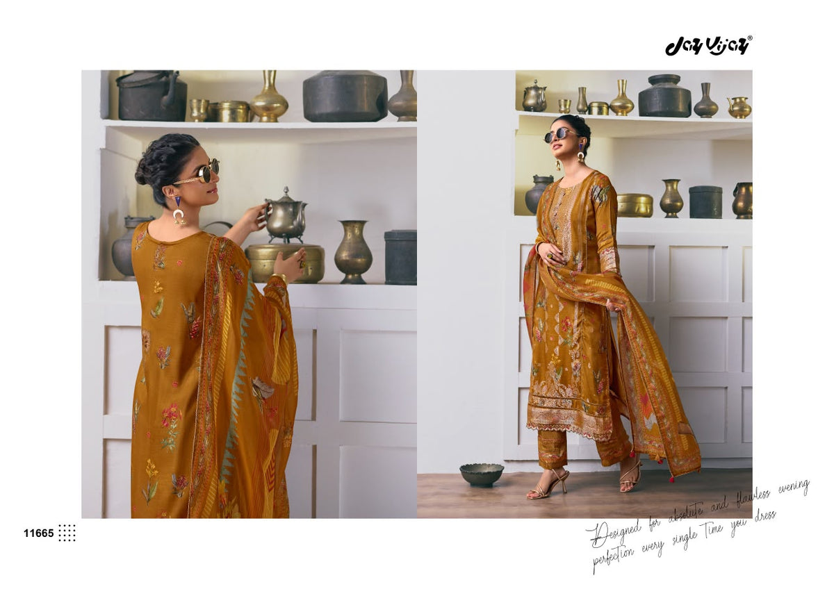 Arundhati Jay Vijay Bemberg Muslin Pant Style Suits Supplier Gujarat