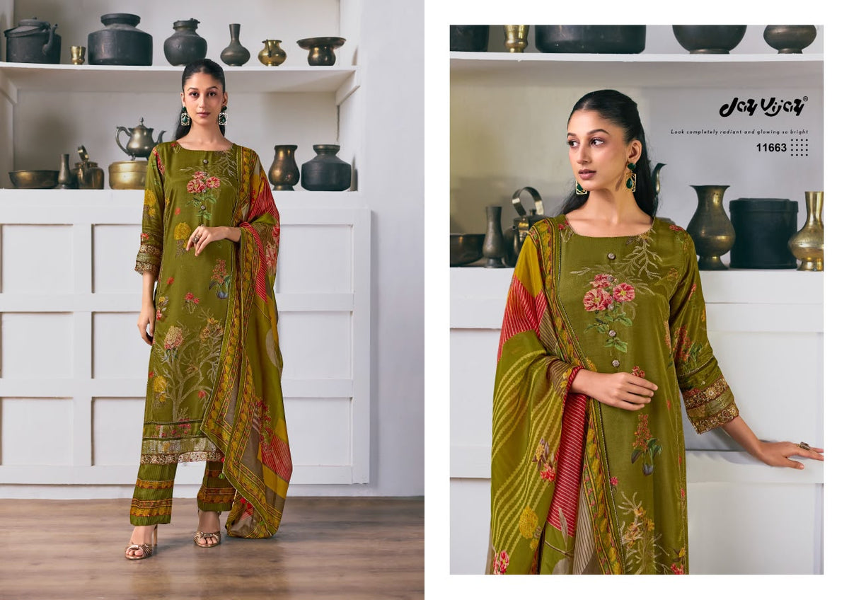 Arundhati Jay Vijay Bemberg Muslin Pant Style Suits Supplier Gujarat