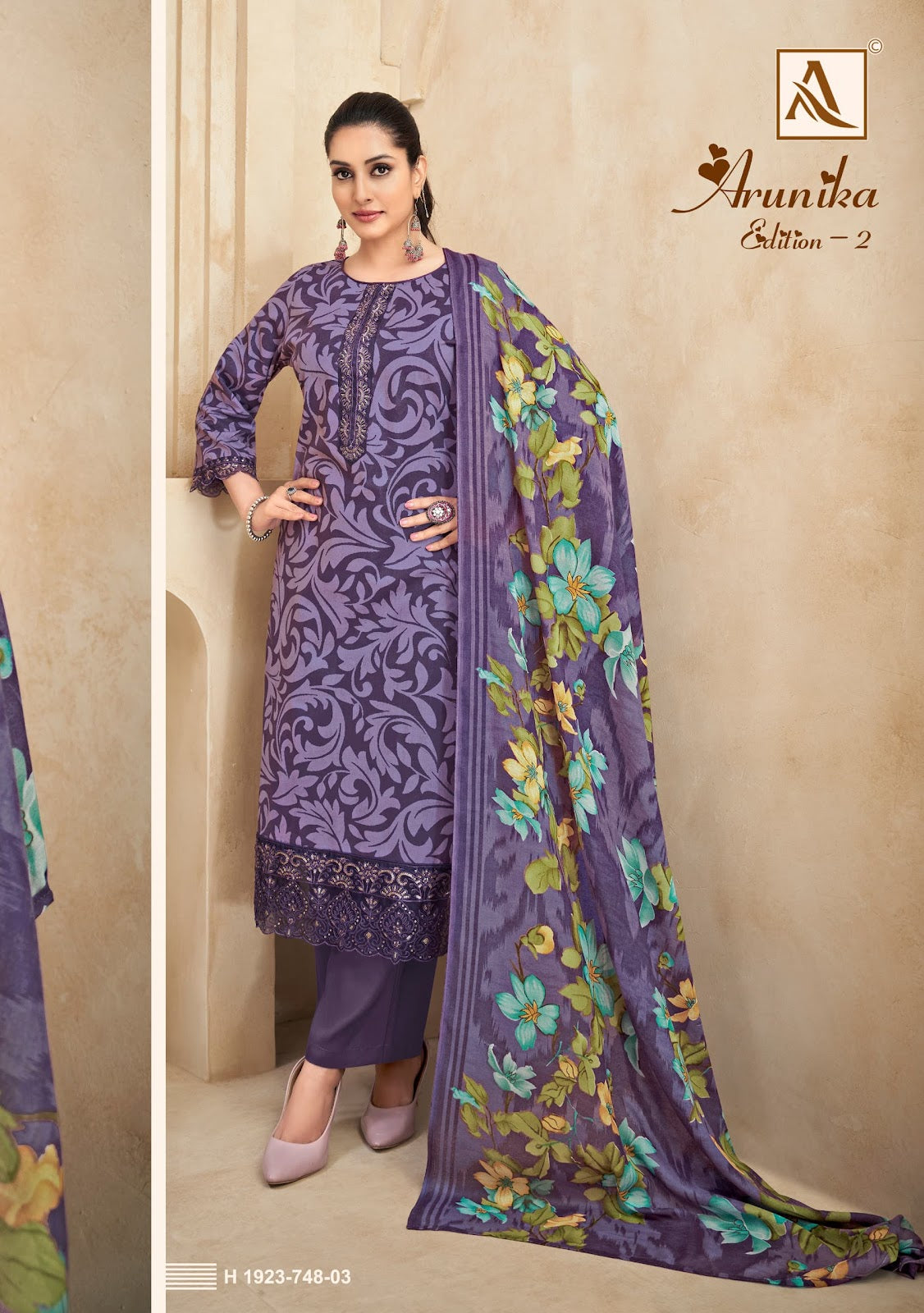 Arunika Edition 2 Alok Pure Zam Pant Style Suits Wholesaler India