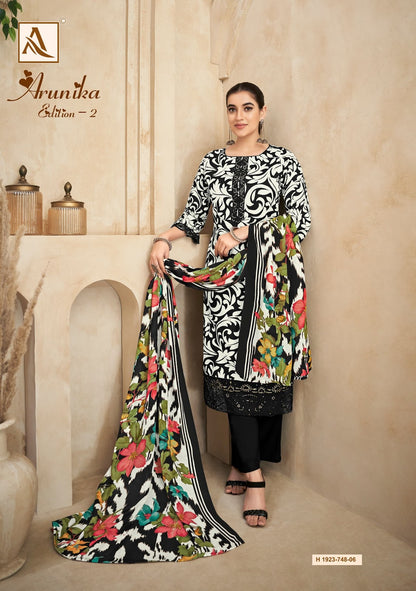 Arunika Edition 2 Alok Pure Zam Pant Style Suits Wholesaler India