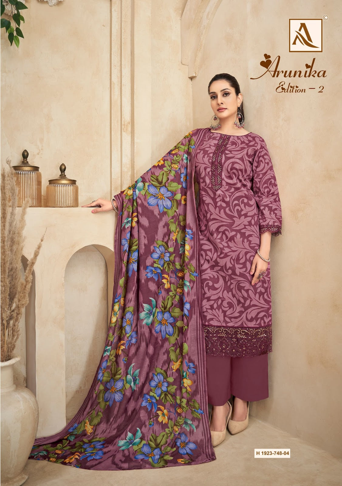 Arunika Edition 2 Alok Pure Zam Pant Style Suits Wholesaler India