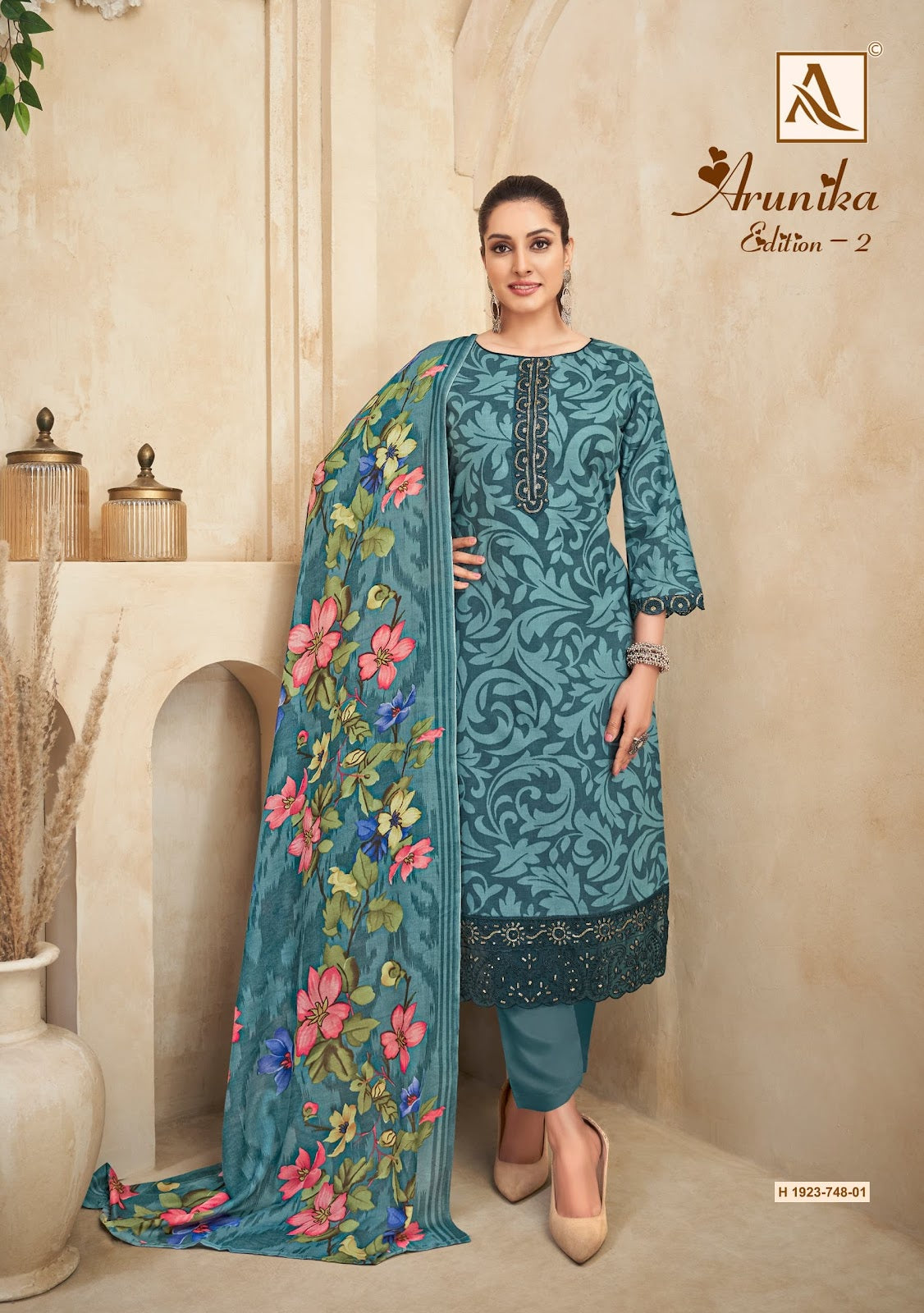 Arunika Edition 2 Alok Pure Zam Pant Style Suits Wholesaler India