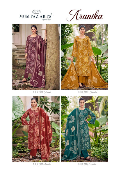Arunika Mumtaz Arts Viscose Pashmina Suits Manufacturer Gujarat