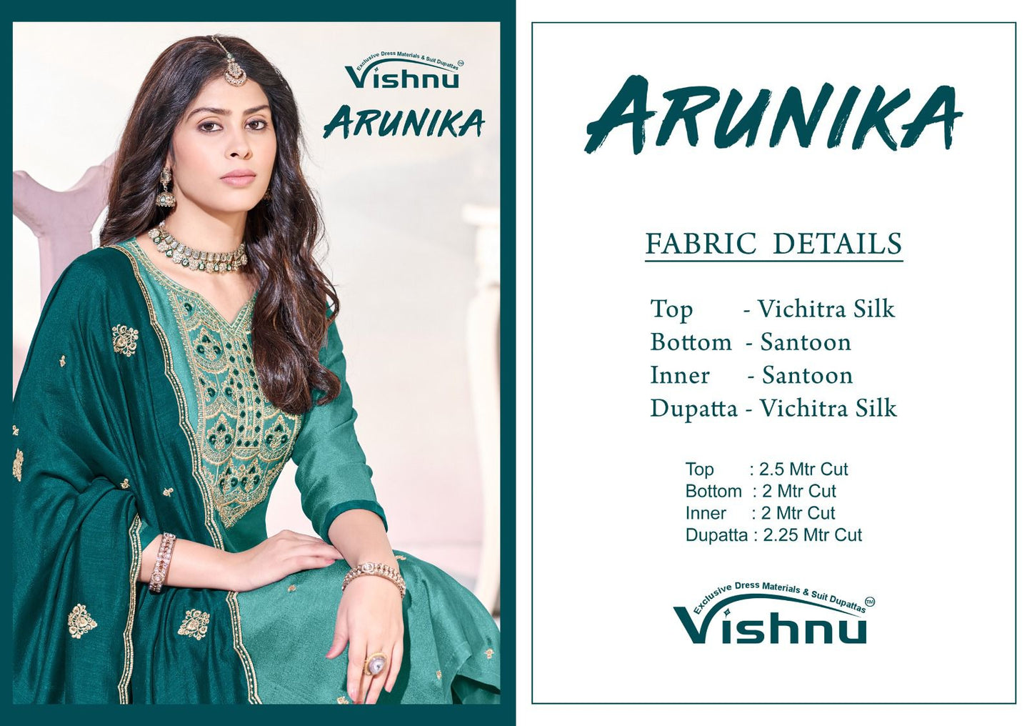 Arunika Vishnu Impex Vichitra Silk Pant Style Suits Manufacturer