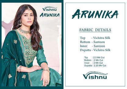 Arunika Vishnu Impex Vichitra Silk Pant Style Suits Manufacturer
